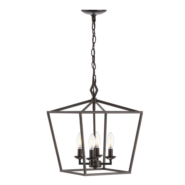 Rosalen 4 Light Pendant Oil Rubbed Bronze black Safavieh