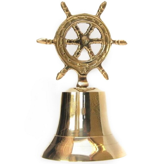 India Overseas Trading BR 1876 Brass Bell  Ship Wh...