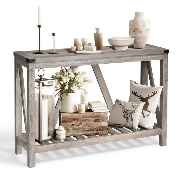 Crestlive Products 2 Tiers Entryway Console Table - 45.27