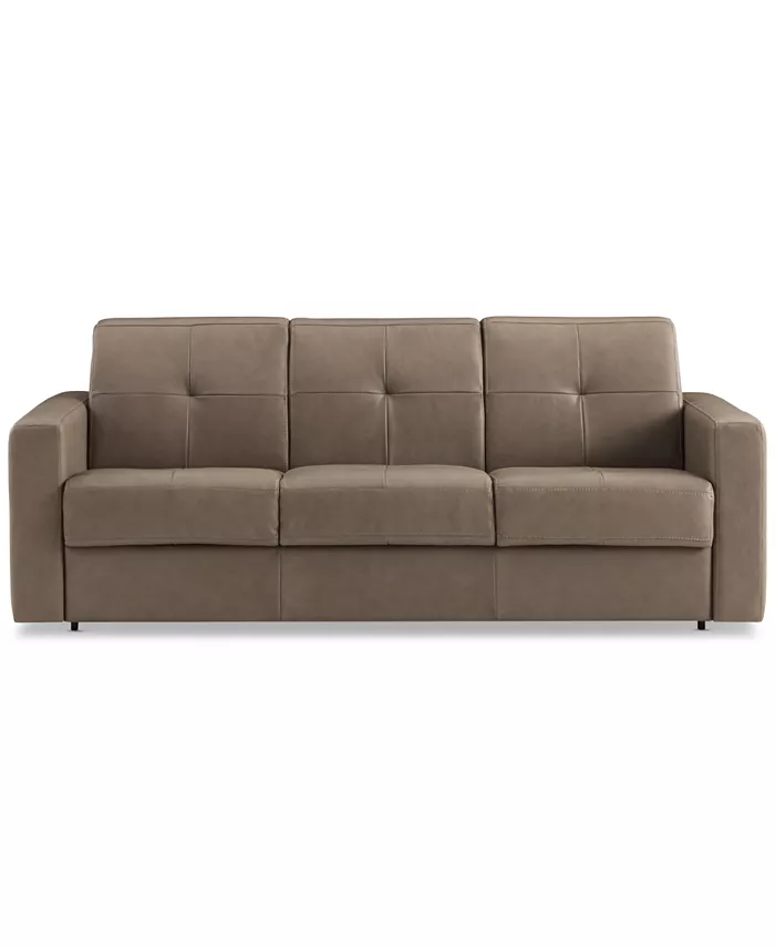 Furniture Shevrin Leather Sleeper Sofa