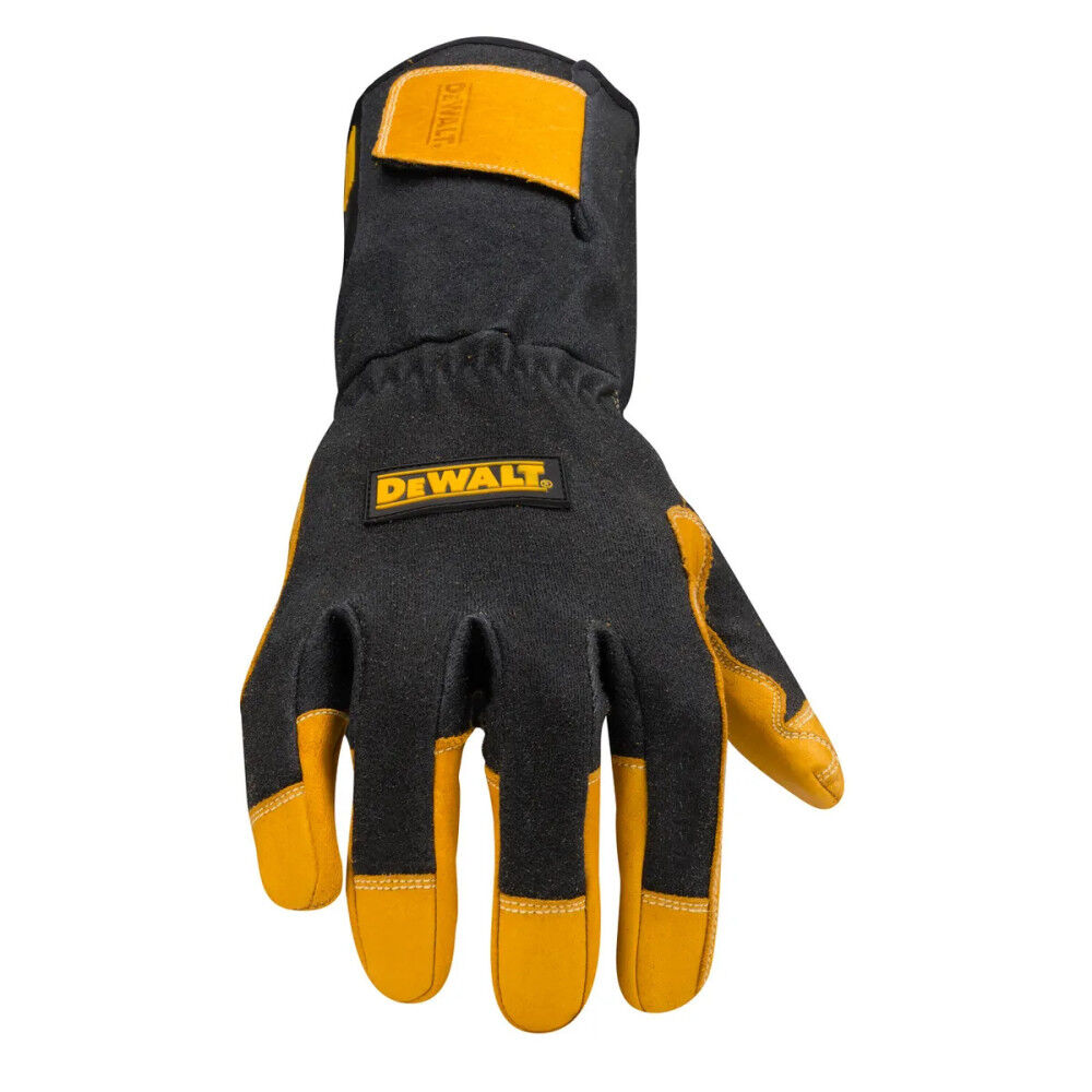 DW Welding Gloves 3X Black/Yellow Premium Leather TIG DXMF030513XL from DW