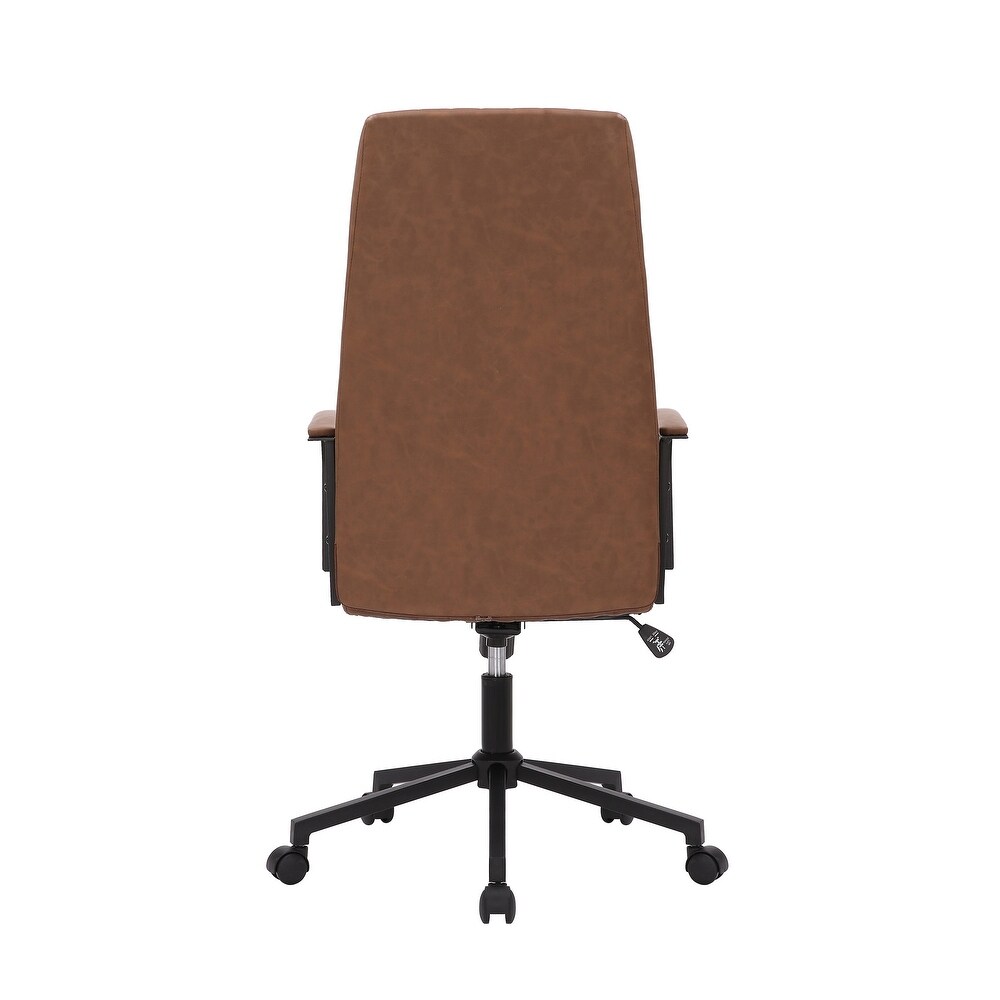 Porthos Home Shea Office Chair with Tilt Mechanism  PU Upholstery