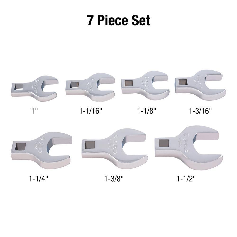 SUNEX TOOLS Crowfoot Wrench Set 9720A