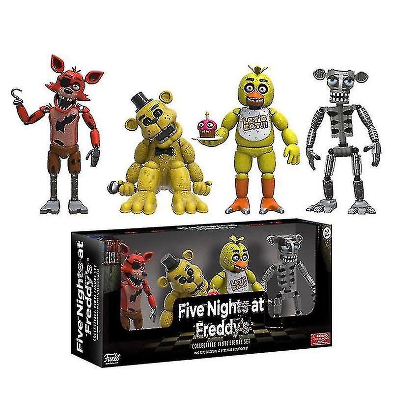 (freddy's) 4pcs Fnaf Five Nights At Freddy's Action Game Toys