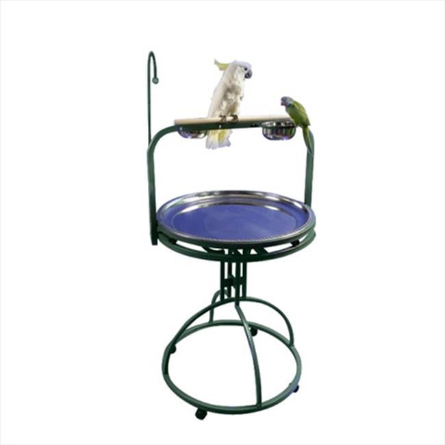 AandE Cage 5-2828 Platinum 28 In. Diameter Play Stand With Toy Hook