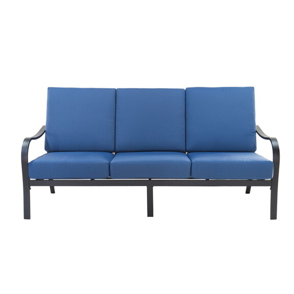 Modern Outdoor Aluminum Sofa with Cushions   Durab...