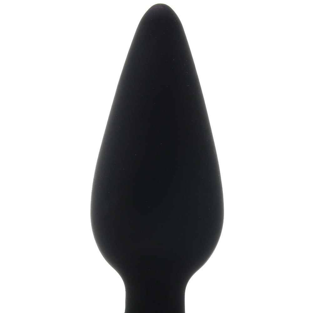 Anal Fantasy Small Weighted Silicone Plug in Black