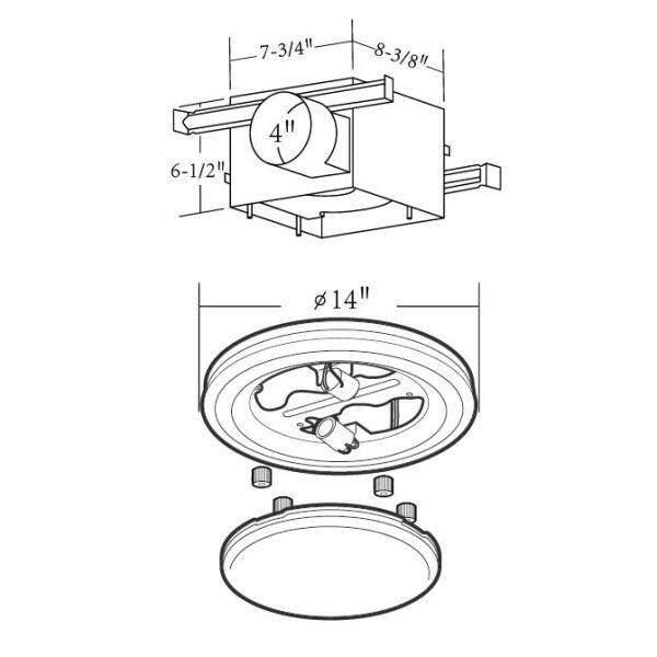 Hunter Saturn 80 CFM Decorative Bathroom Exhaust Fan with Light in Satin White 90052