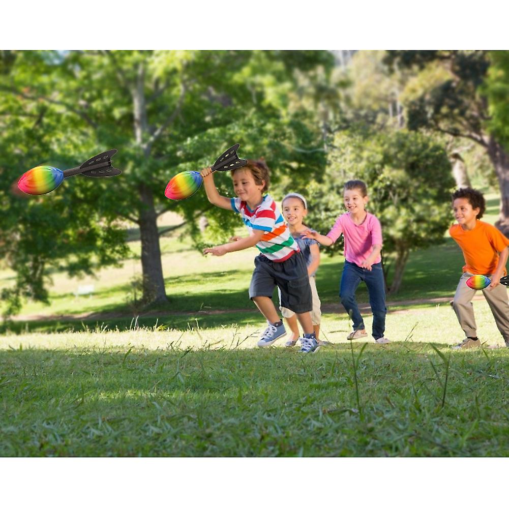 Pu Flying Ball Throwing Rocket Dart Ball Rocket Launcher For Kids Classic Long Distance Toy For Garden Outdoor Pool Park