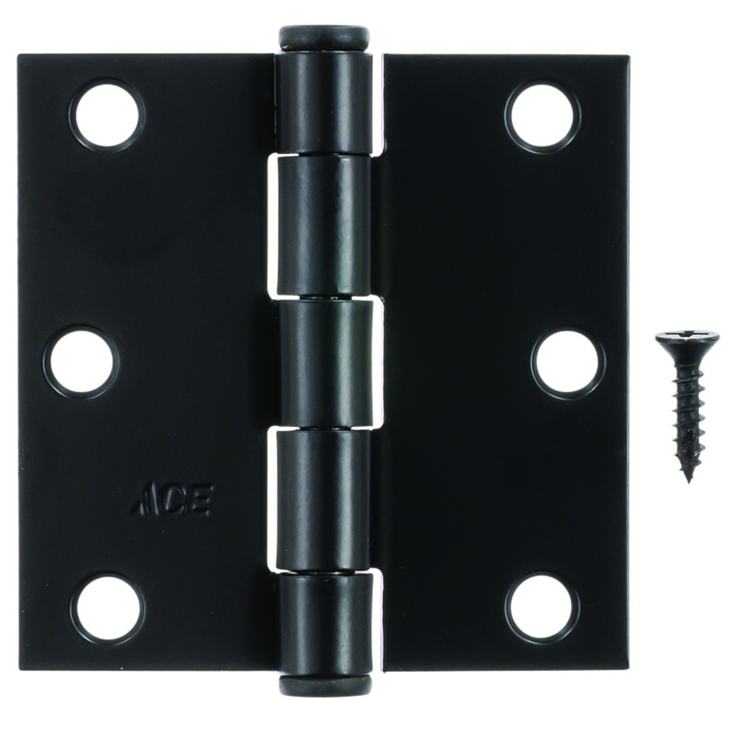 Ace 3 in. L Black Residential Door Hinge 1 pk