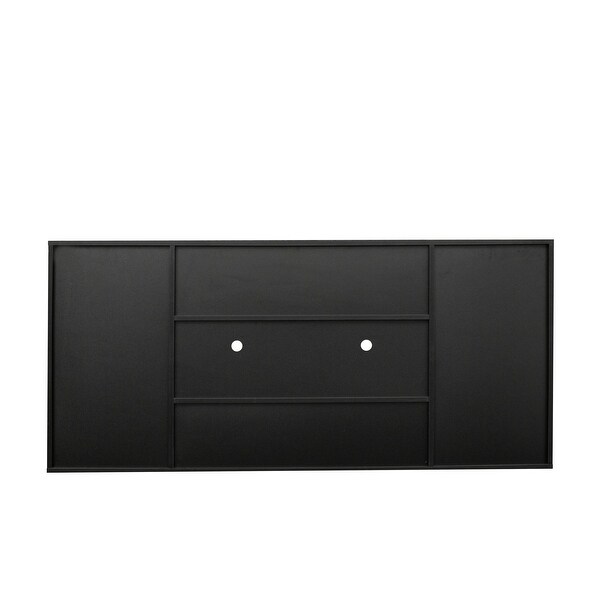 TV cabinet with double doors and drawers is suitable for living room and bedroom