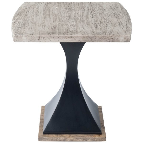 Butler Lidiya Gray Wood and Metal End Table