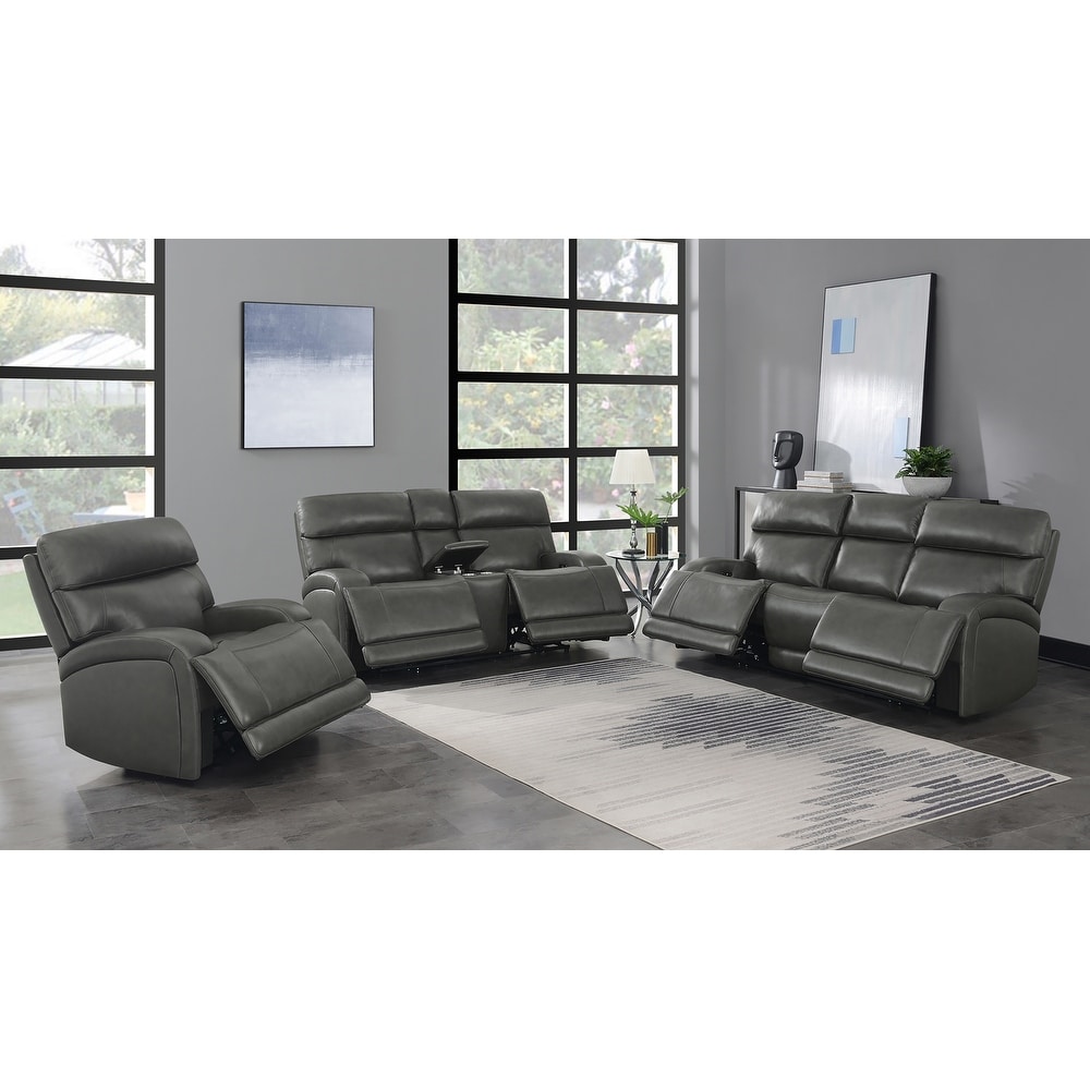 Coaster Furniture Longport 3 piece Upholstered Power Living Room Set