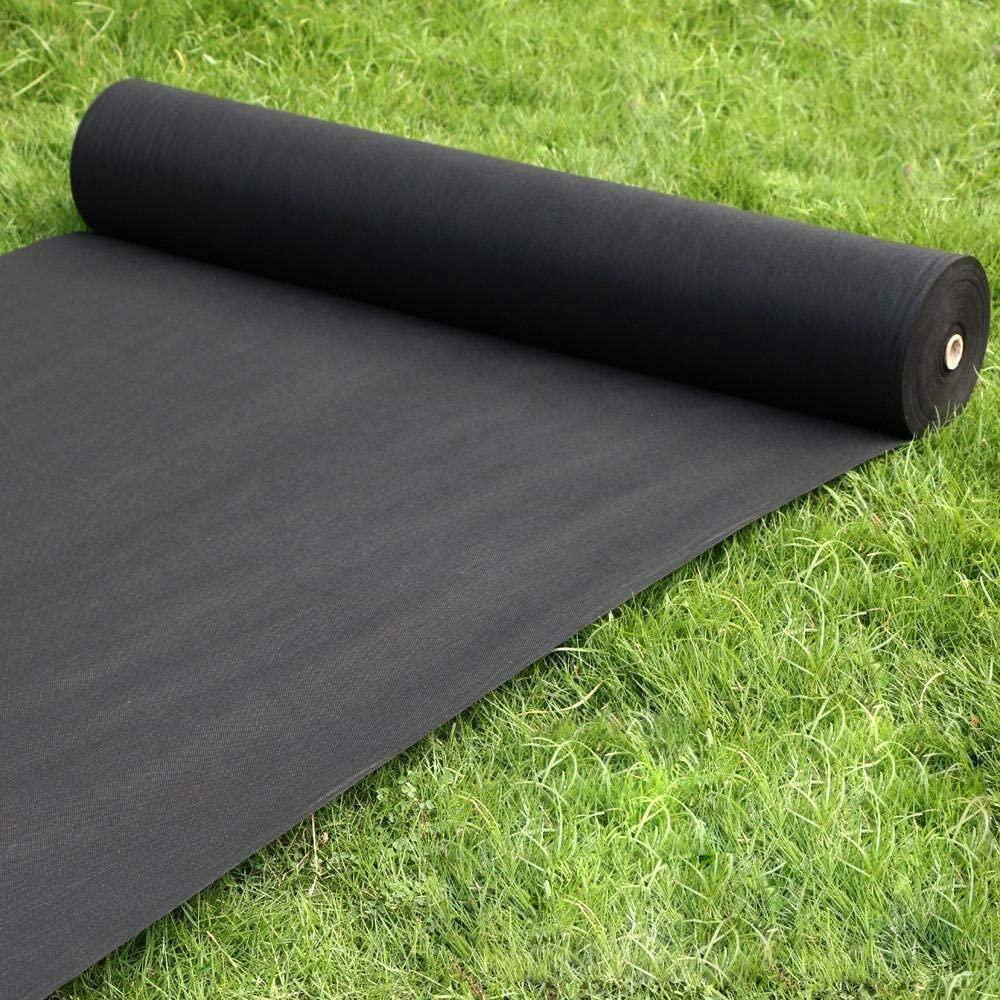 Agfabric 6 ft. x 100 ft. Landscape Heavy Non-Woven Ground Cover Weed Barrier Fabric for Gardening Mat and Raised Bed WB306100F