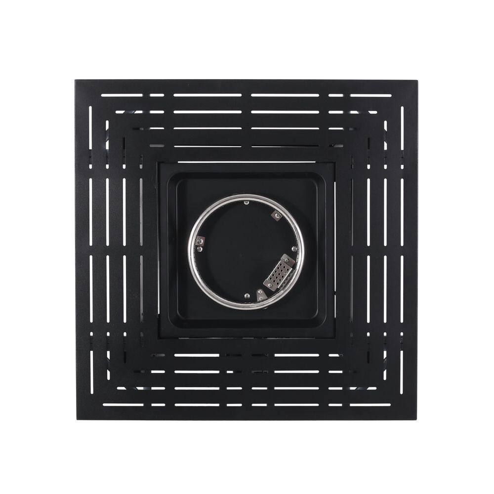 Noble House Haraldson Black Square Metal Fire Pit 109121