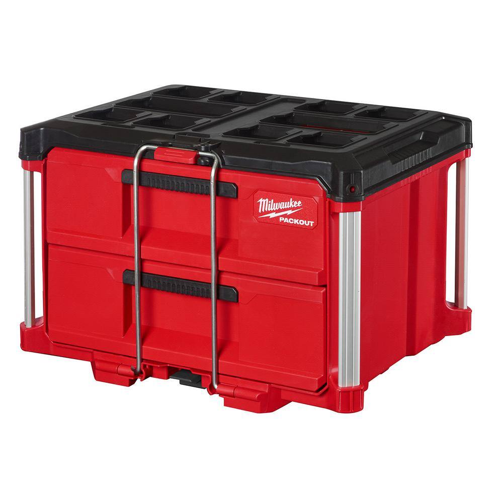 MW PACKOUT 22 in. 2-Drawer Tool Box with Metal Reinforced Corners 48-22-8442