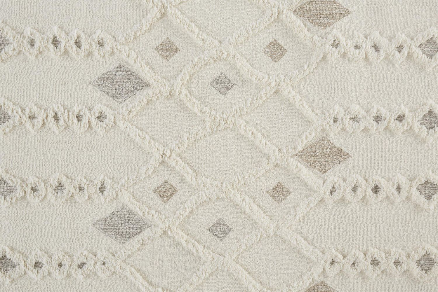 Elika Ivory and Tan Rug by BD Fine