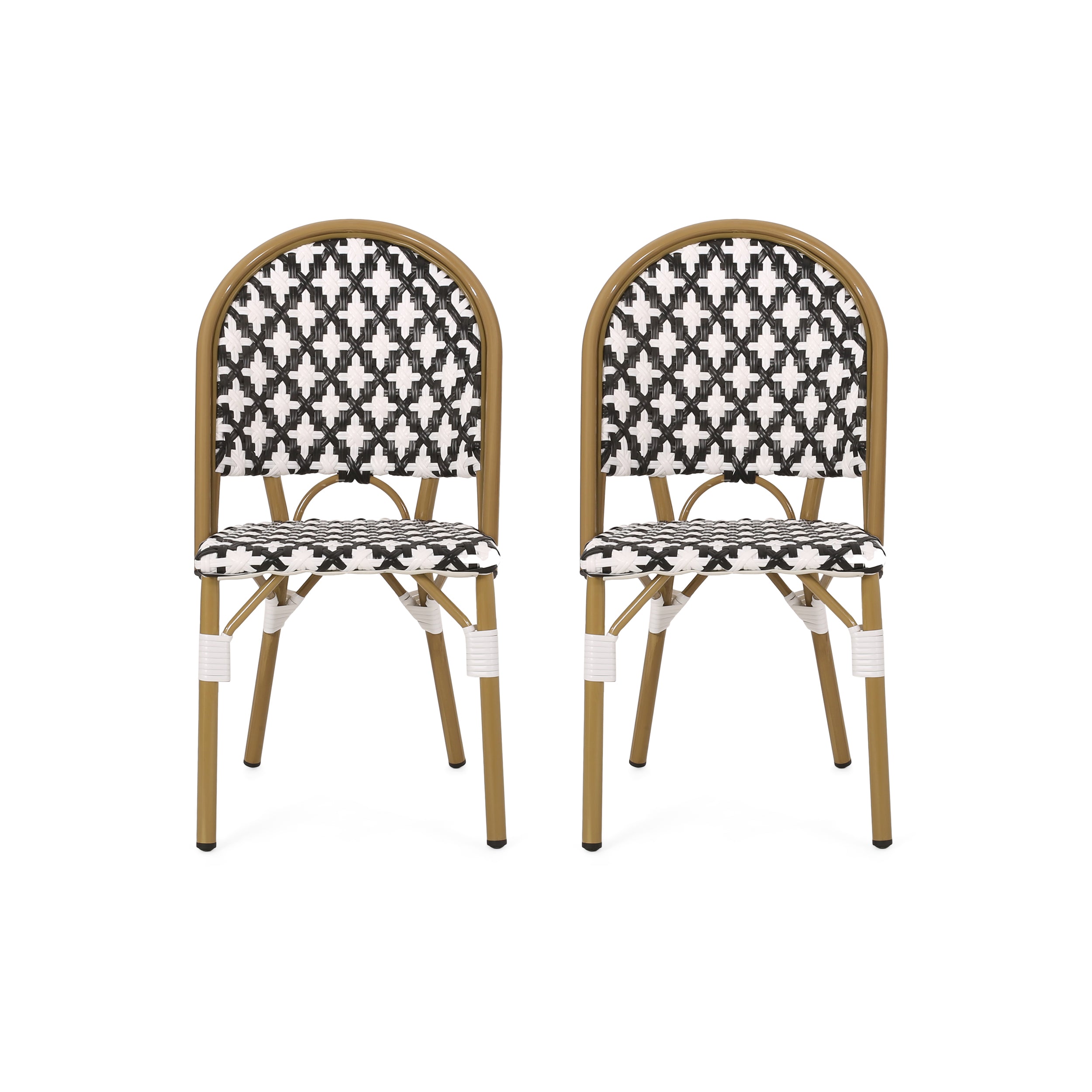 Jordy Outdoor French Bistro Chair (Set of 2)