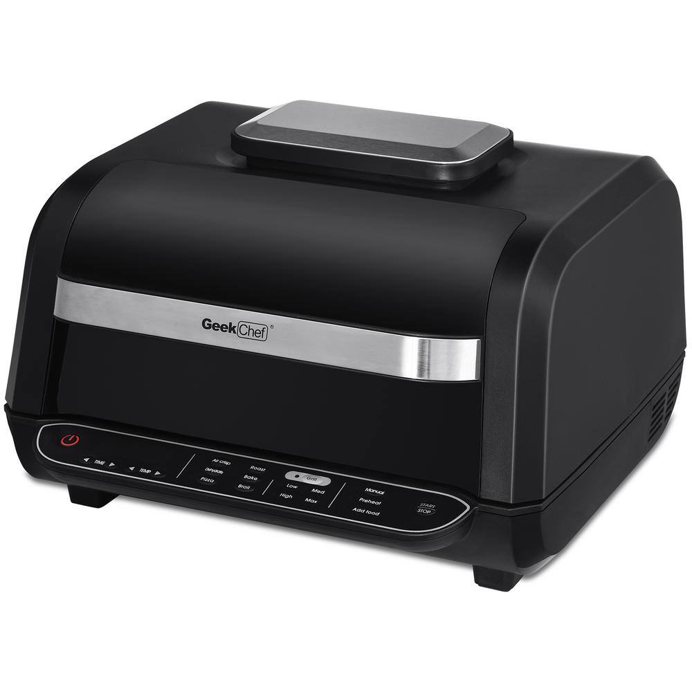 cadeninc 110 sq. in. Black Smart 7-in-1 Indoor Grill and Air Fryer GBK-LQW10-G05