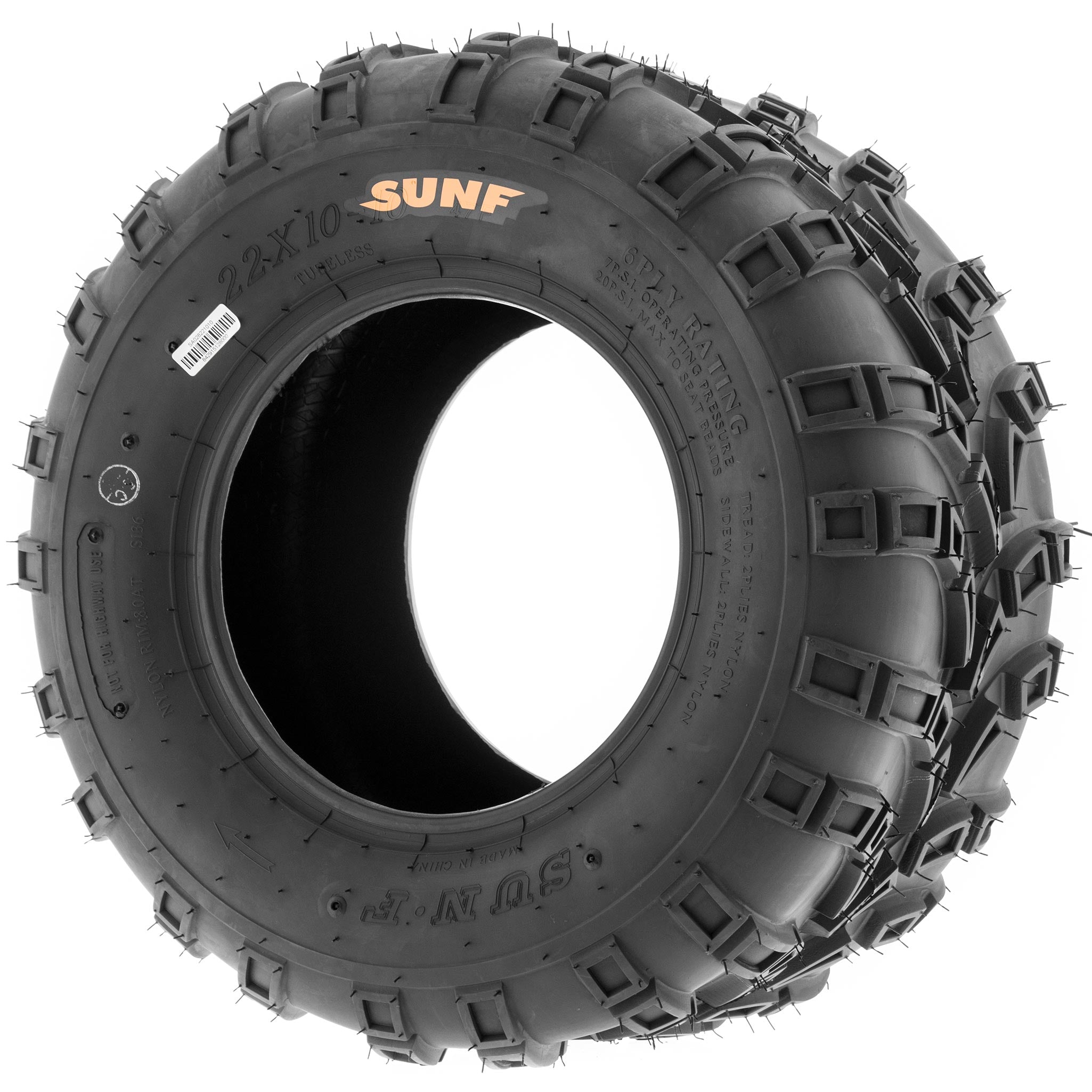 SunF ATV Tires A028 22x10-10 22x10x10 6 PR (Single)