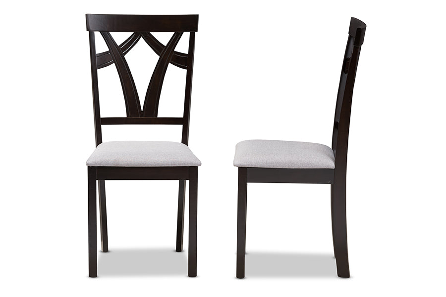 Baxton Studio Sylvia Upholstered Dining Side Chair - Set of 2