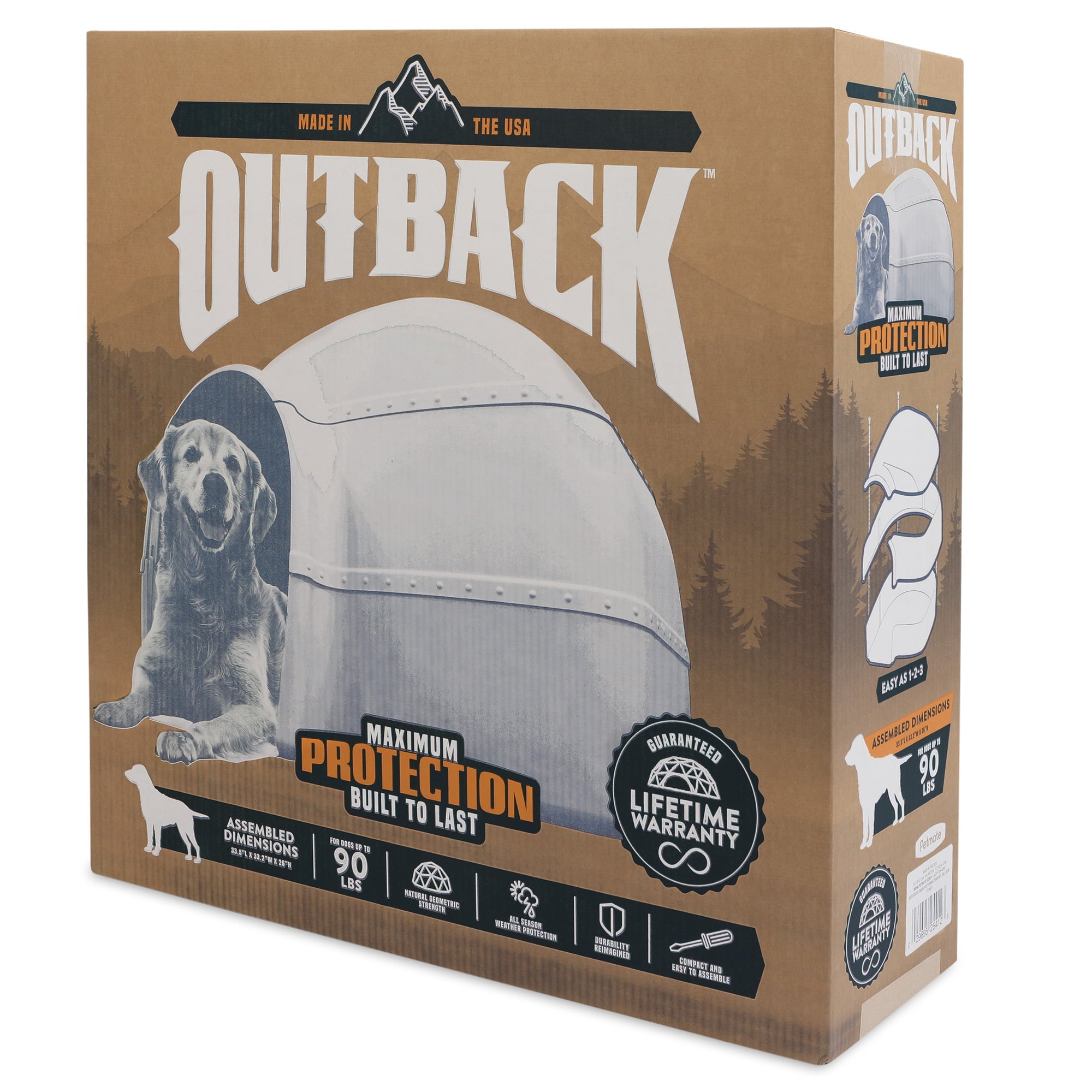 Outback Doghouse， Extra Large Dogs， up to 90 Pounds