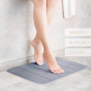 Betus Luxury Memory Foam Bath Mat - Velvet Comfort Bathroom Rug - 17x24