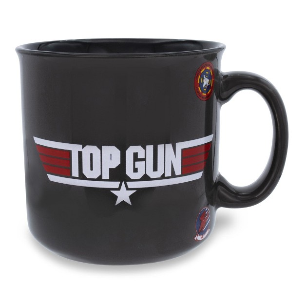 Silver Buffalo Top Gun Maverick Ceramic Camper Mug Holds 20 Ounces