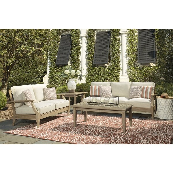 Signature Design by Ashley Clare View Beige 2Piece Outdoor Package