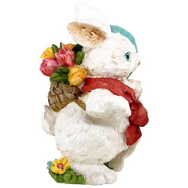 Design Toscano Constance With Her Easter Bunny Bonnet Rabbit Statue