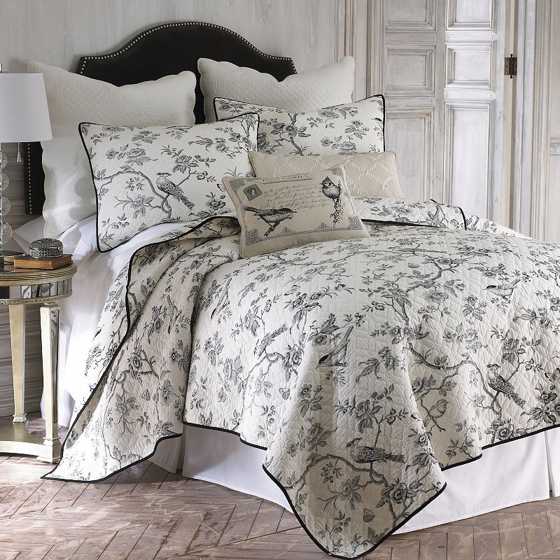 Levtex Home Black Toile Quilt Set