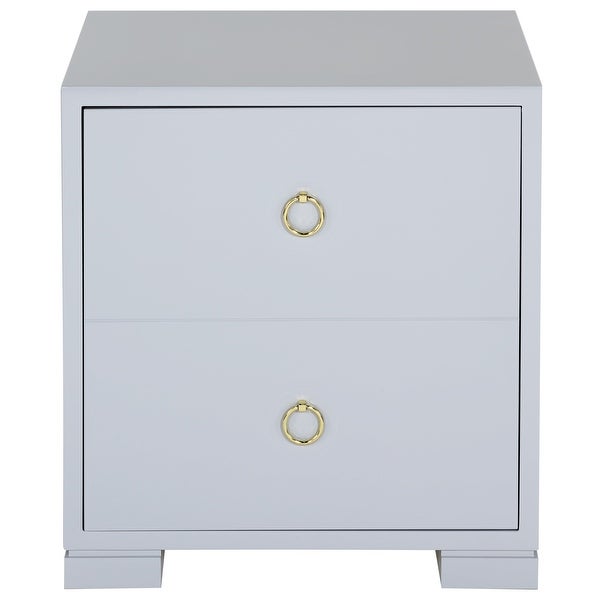 SAFAVIEH Couture High Line Collection Laila Light Grey Lacquer Storage Chest - 24