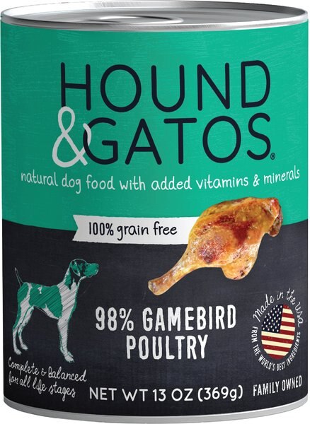 Hound and Gatos 98% Gamebird Poultry Grain-Free Dog Food