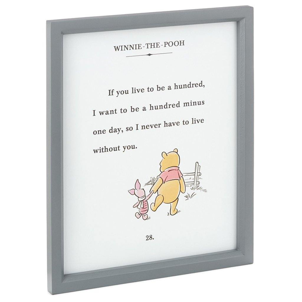 Hallmark  Disney Winnie the Pooh and Piglet Friendship Framed Art, 9.5x11.5