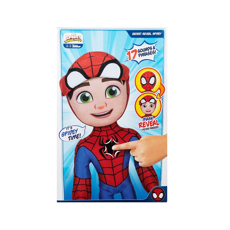 Marvel Spidey and His Amazing Friends Secret Reveal Spidey Plush