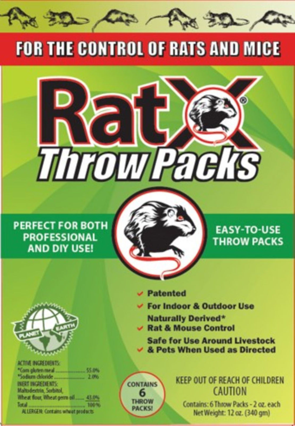 RAT X THROW PACKS 6PK