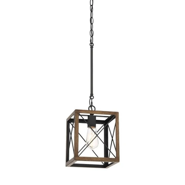 Acroma 1 Light 8In Linear Modern Farmhouse Rectangle Chandelier-UL Certified - N/A Shopping - The Best Deals on Chandeliers