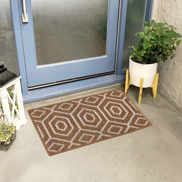 Unique Bargains Indoor Outdoor Durable Easy Clean Absorbent Washable Dirt Resist Door Mat 1 Pc