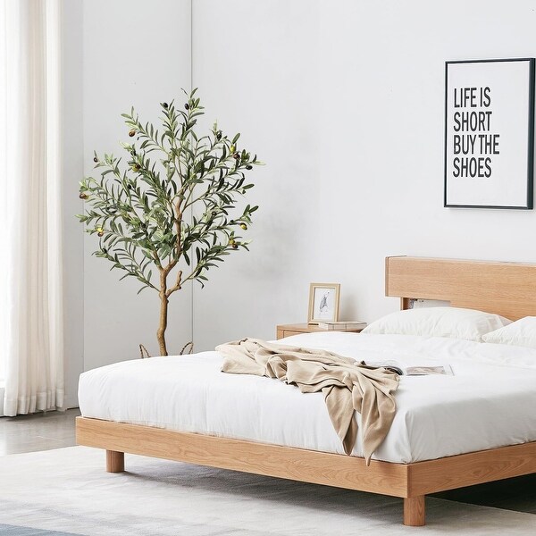 1/2pcsArtificial Olive Tree 5/4.25/6FT(60/51/72in) Tall Faux Silk Olive Trees