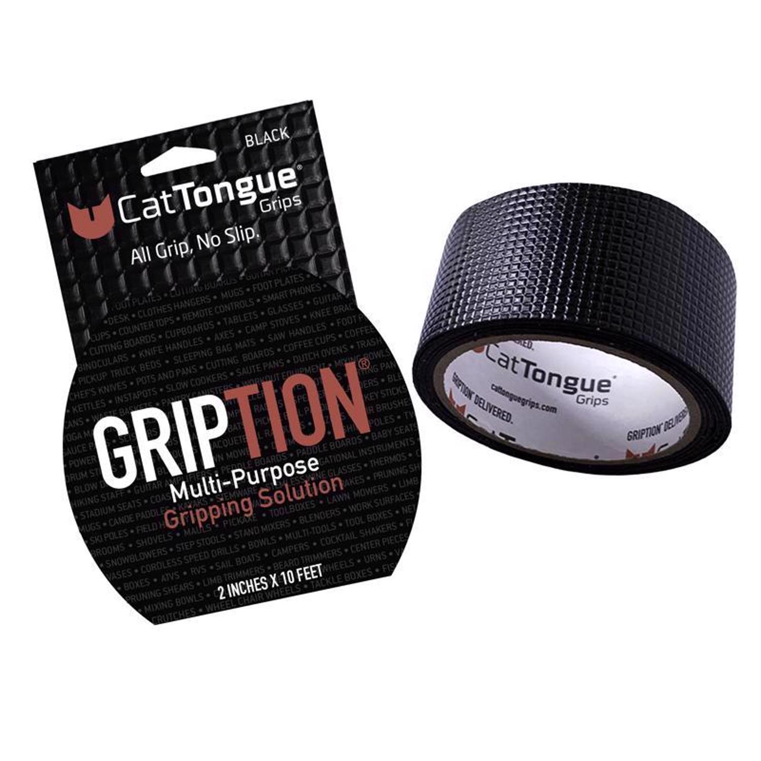 CatTongue Grips Gripton Black Anti-Slip Tape 2 in. W X 10 ft. L 1 pk