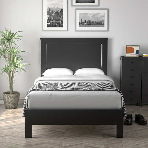 Costway 12837950 Twin Size Platform Bed Frame with...