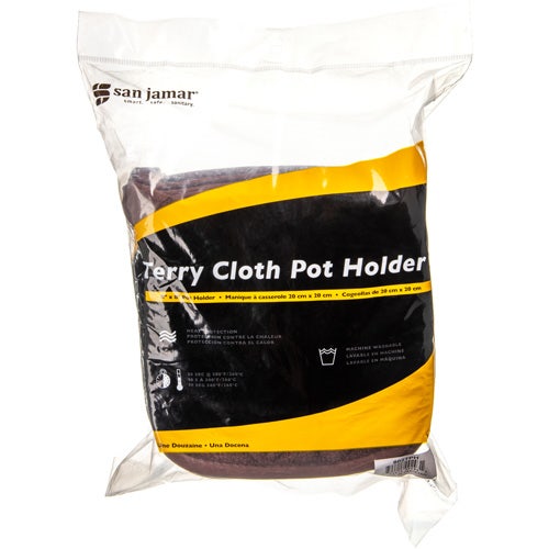 San Jamar 802TPH Terry Cloth Pot Holder， 8