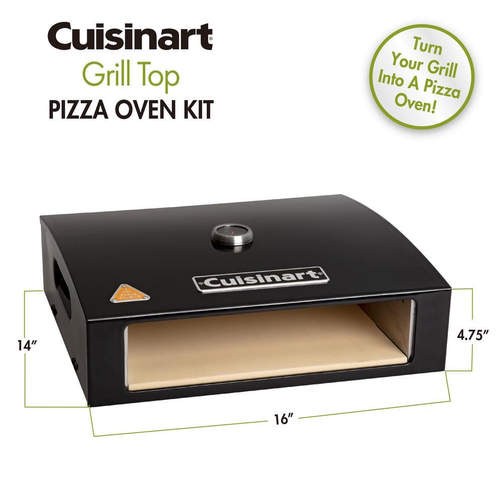 Cuisinart Grill Top Gas or Charcoal Outdoor Pizza Oven Kit (2-Piece) CPO-700