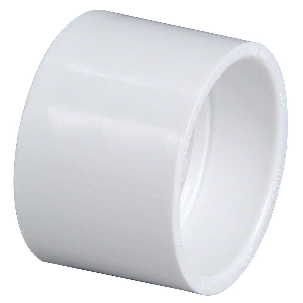 NIBCO 2 in. PVC DWV Hub x Hub Coupling Fitting C4801HD2