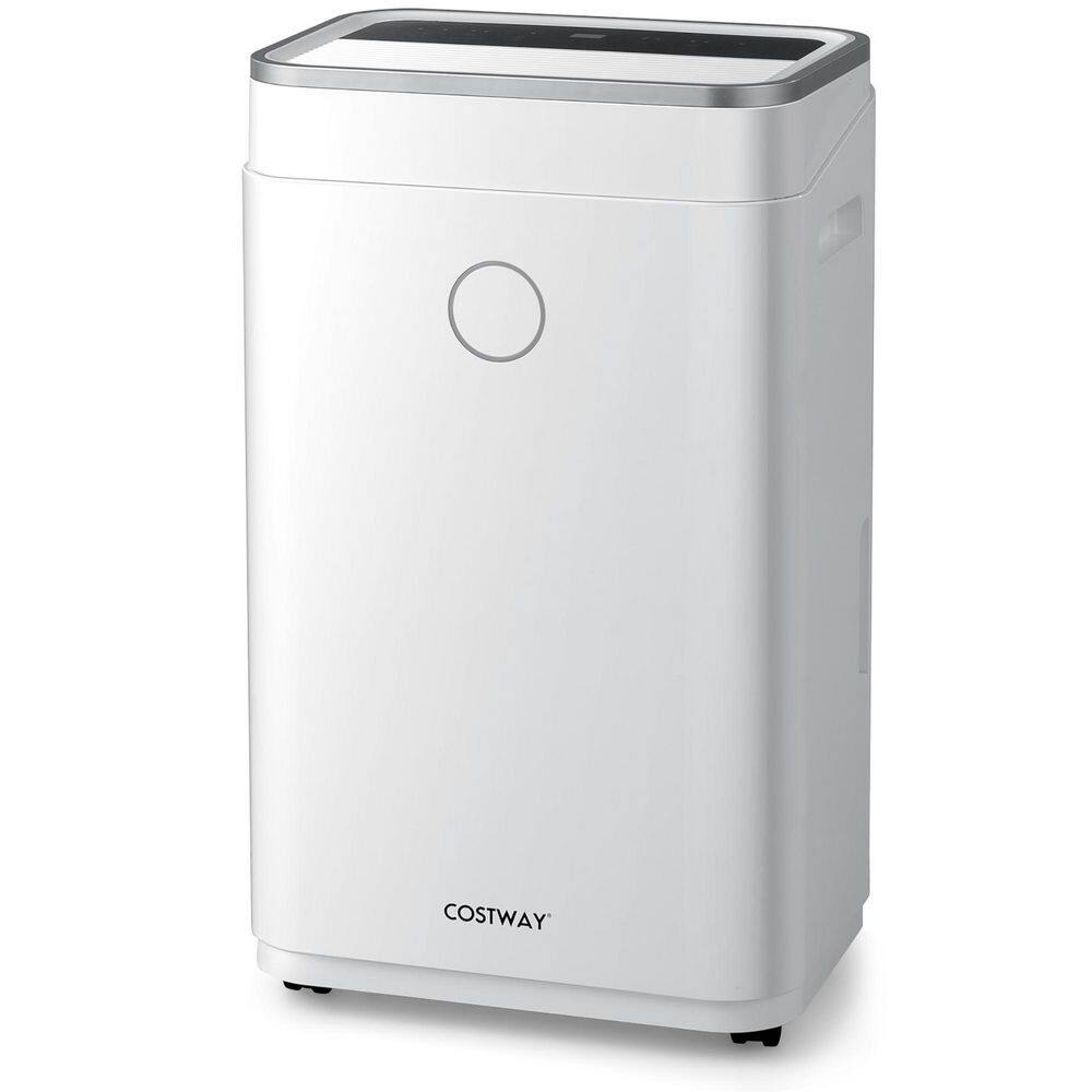 Costway 60-Pint Dehumidifier for Home and Basements 4000 Sq.ft. w3-Color Digital Display ES10105US-WH