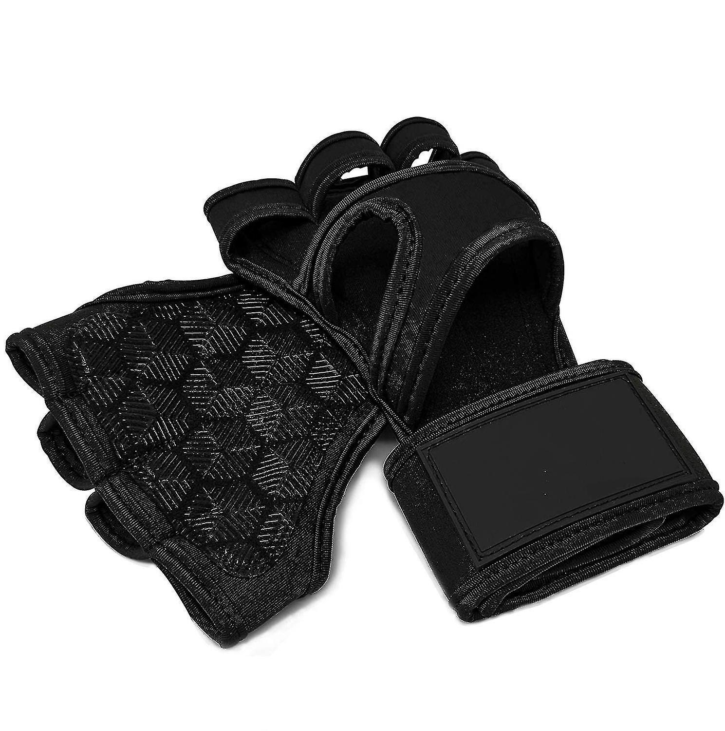 Piao Fingerless Gym Gloves With Wrist Support For Women And Men - Hand Grips For Crossfit， Gymnastic