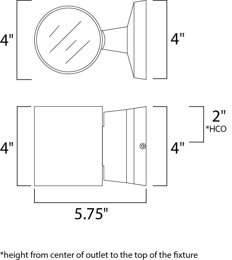 Lightray 2 Light LED Wall Sconce   Modern   Outdoor Wall Lights And Sconces   by Maxim Lighting International  Houzz