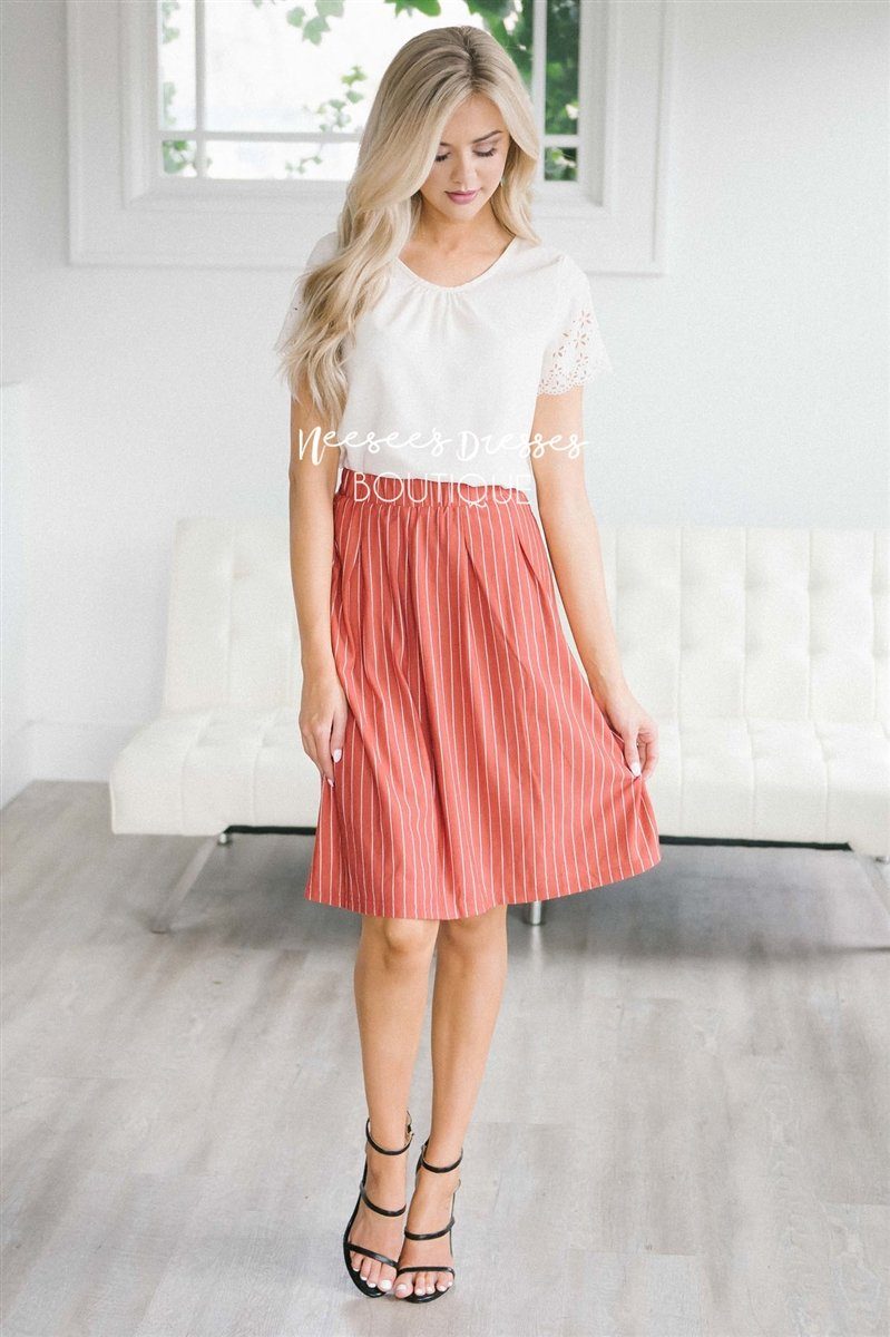 Striped Aline Skirt