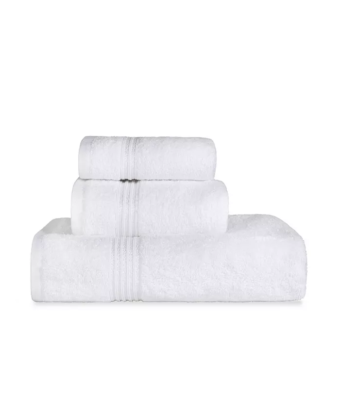 Superior Solid Egyptian Cotton Quick Drying Absorbent Towel Set Collection