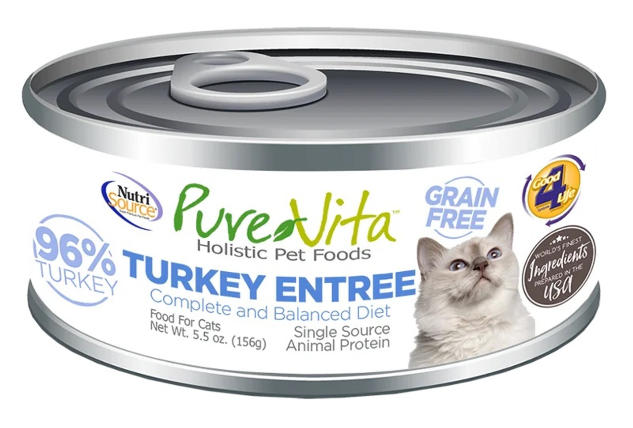 Pure Vita Cat Turkey Entrée， 5.5oz